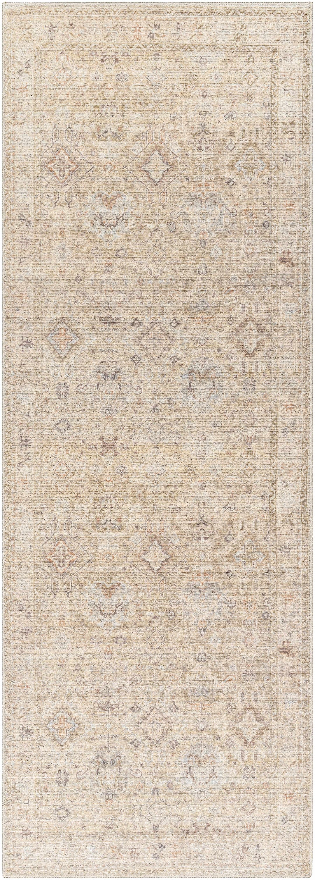 Nakia Traditional Style Tan And Brown Area Rug