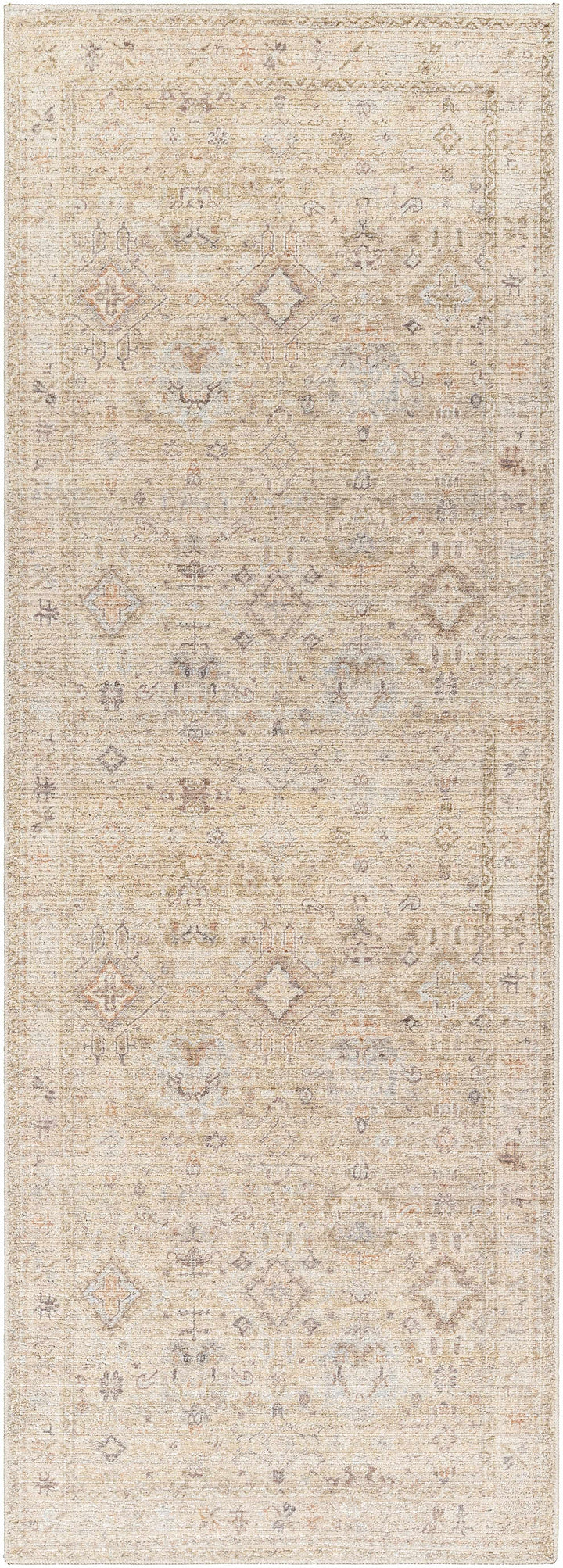 Nakia Traditional Style Tan And Brown Area Rug