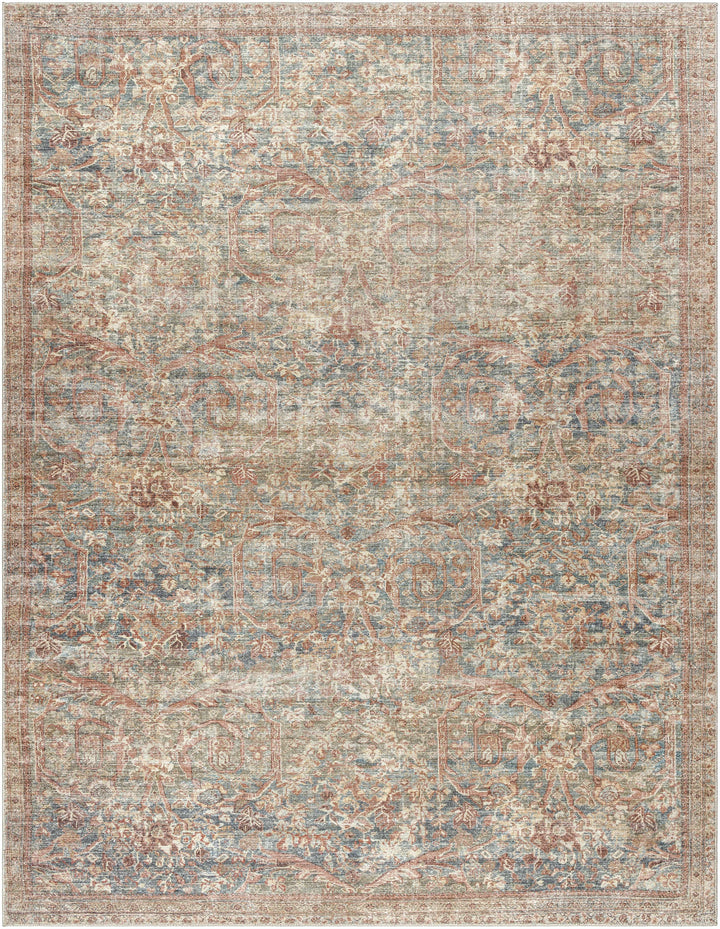 Orhan Traditional Brown Machine Woven Area Rug