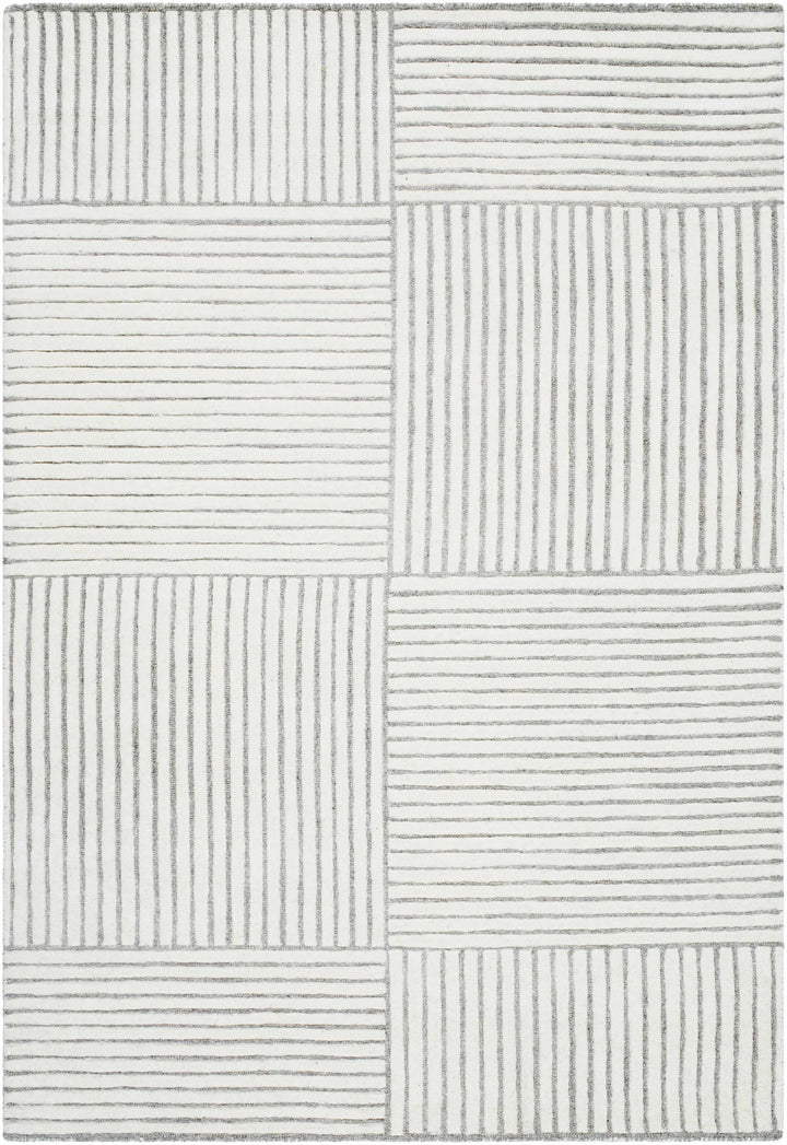 Coyne Contemporary Geometric Design Gray Hand Tufted Area Rug