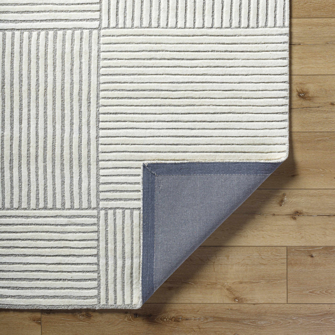 Coyne Contemporary Geometric Design Gray Hand Tufted Area Rug