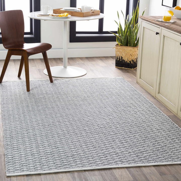 Scarborough Hand Woven Modern Style Gray And Ivory Area Rug - The Rug Decor