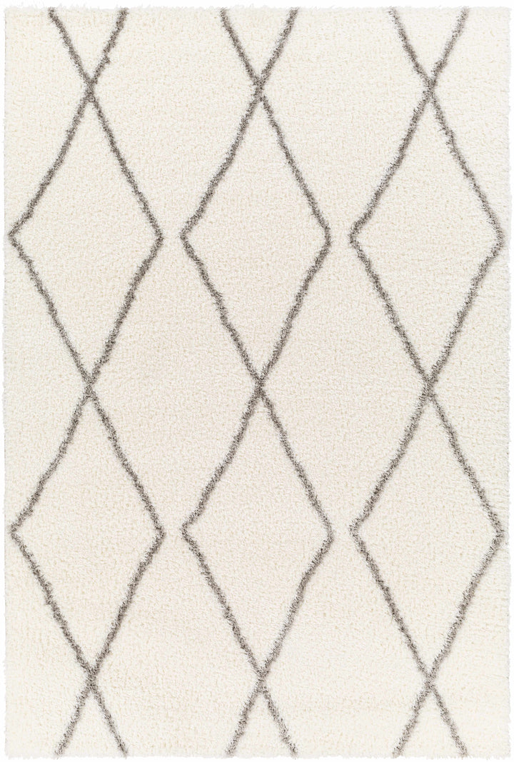 Maximiliano Ivory And Gray Contemporary Style Area Rug