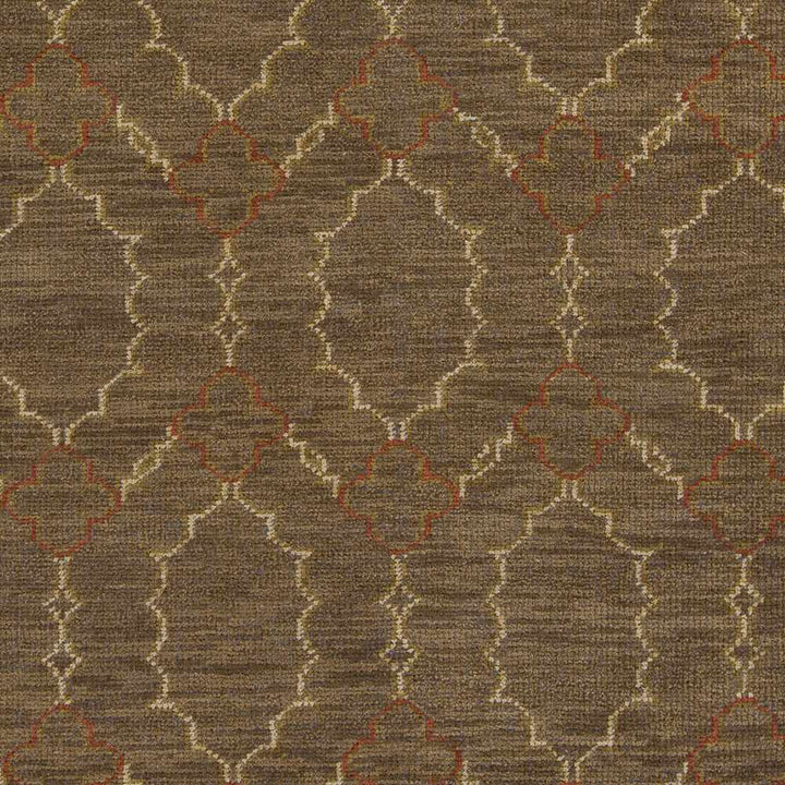 Schneider Brown Modern Style Hand Knotted Wool Area Rug - The Rug Decor
