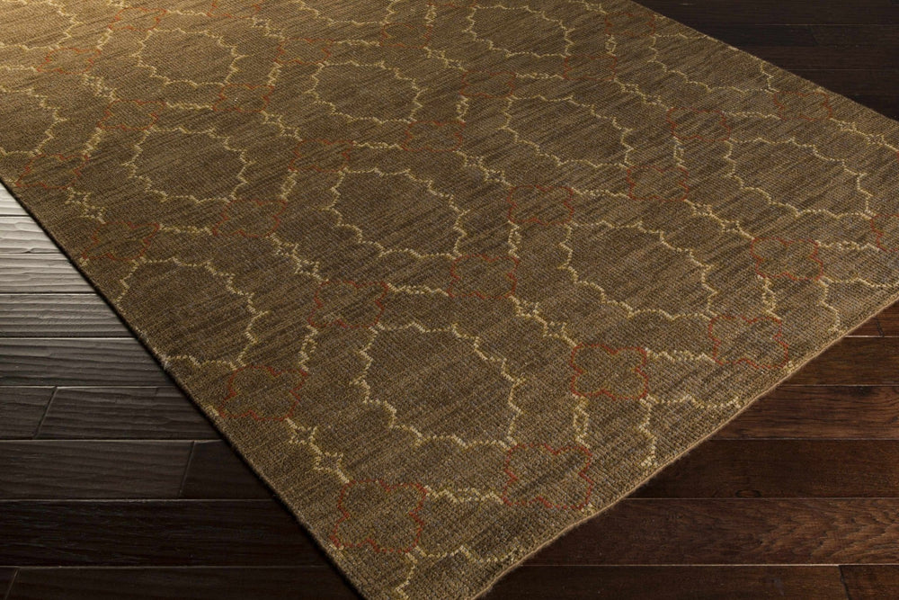 Schneider Brown Modern Style Hand Knotted Wool Area Rug - The Rug Decor