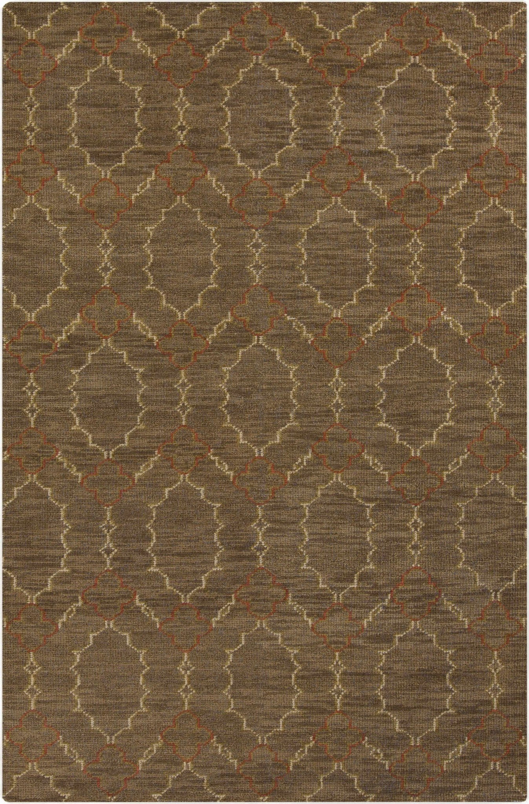 Schneider Brown Modern Style Hand Knotted Wool Area Rug - The Rug Decor