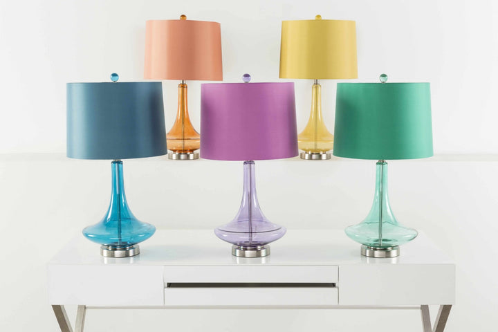 Sciotodale Orange Glass Table Lamp | Contemporary Accent Lighting - The Rug Decor