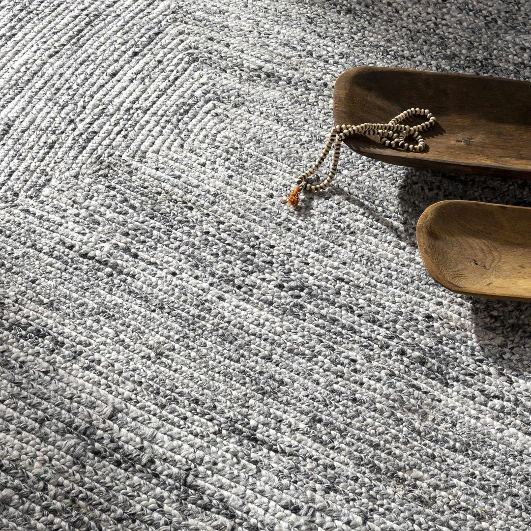 Kenyi Contemporary Style Gray Hand Woven Area Rug