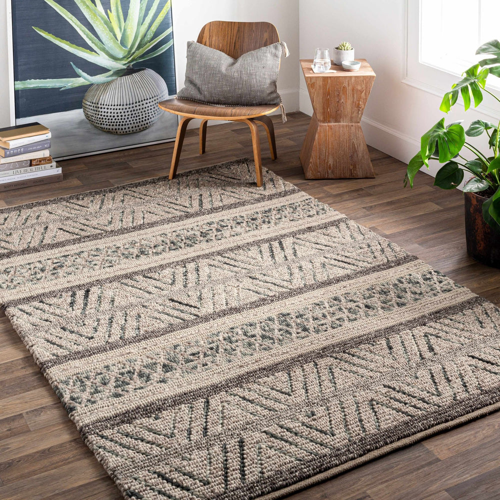 Scotrun Contemporary Gray And Charcoal Premium Rug - The Rug Decor