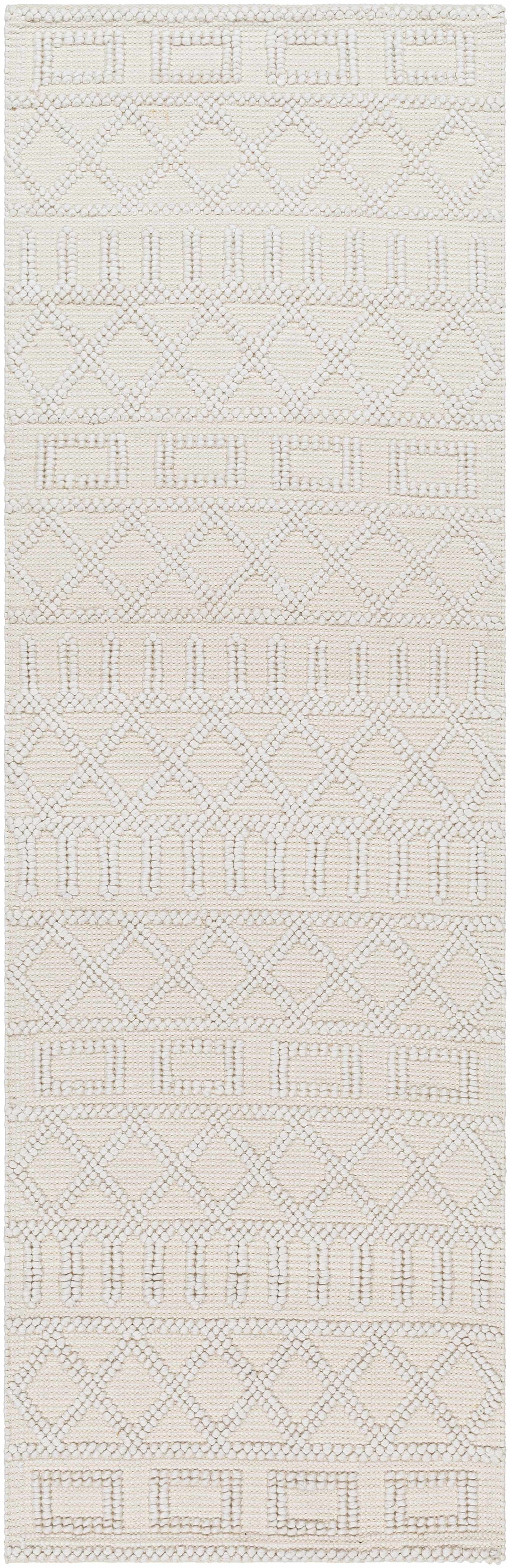 Canta Bohemian Style Beige And ivory Hand Woven Rug