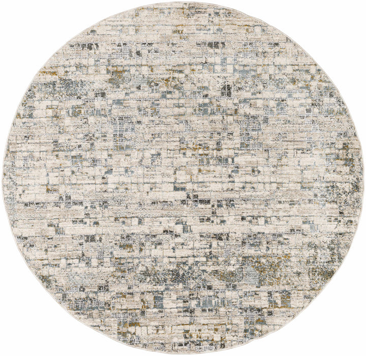 Chaka Modern Abstract Design Beige And Teal Area Rug