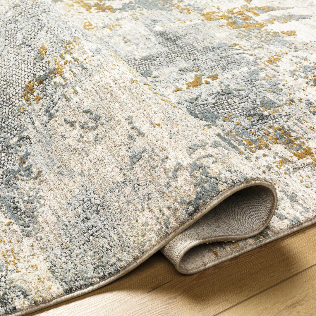 Chaya Modern Abstract Design Beige And Gray Rug