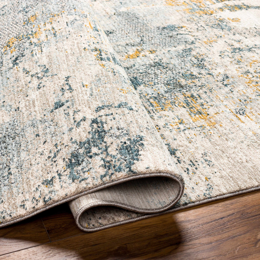 Chaya Modern Abstract Design Beige And Gray Rug