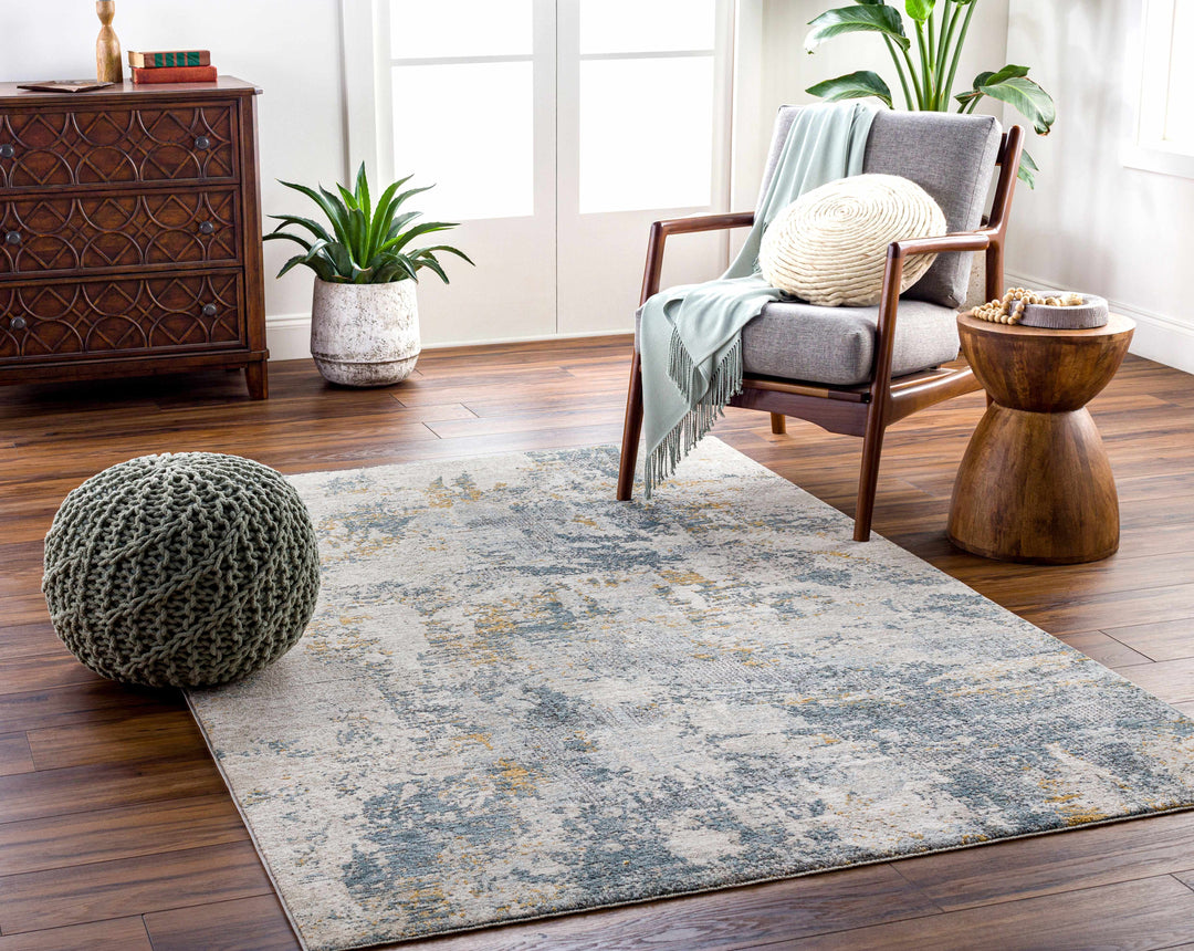 Chaya Modern Abstract Design Beige And Gray Rug