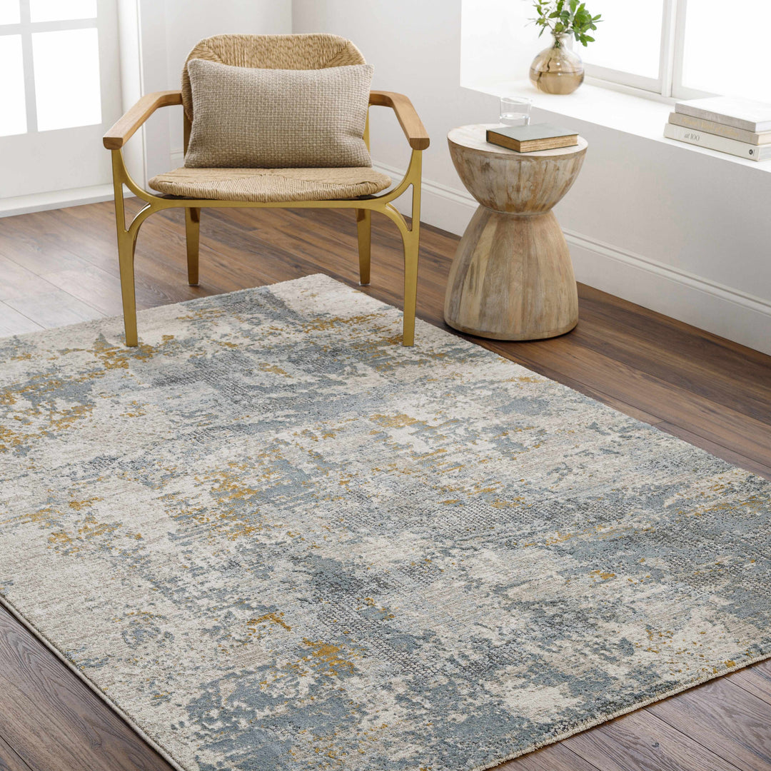 Chaya Modern Abstract Design Beige And Gray Rug