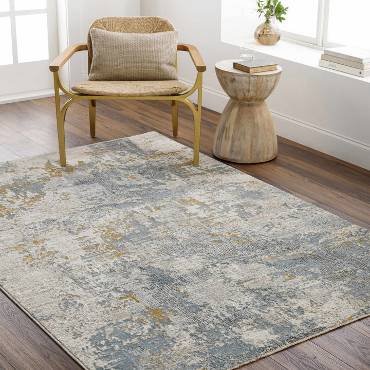 Chaya Modern Abstract Design Beige And Gray Rug