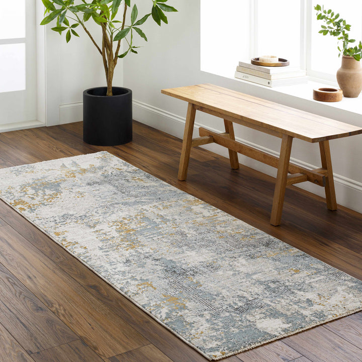 Chaya Modern Abstract Design Beige And Gray Rug