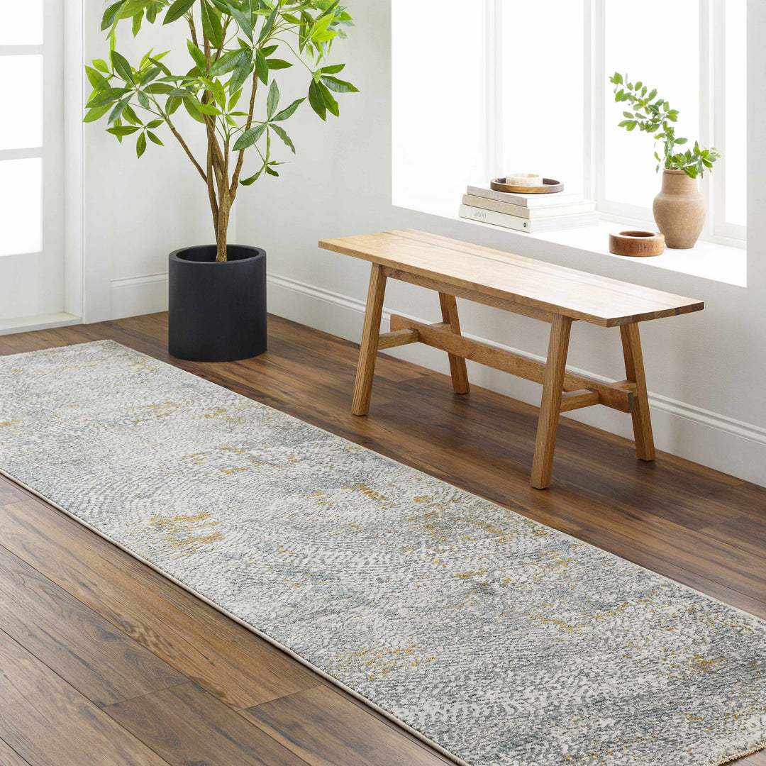 Fleur Modern Abstract Design Gray And Brown Rug