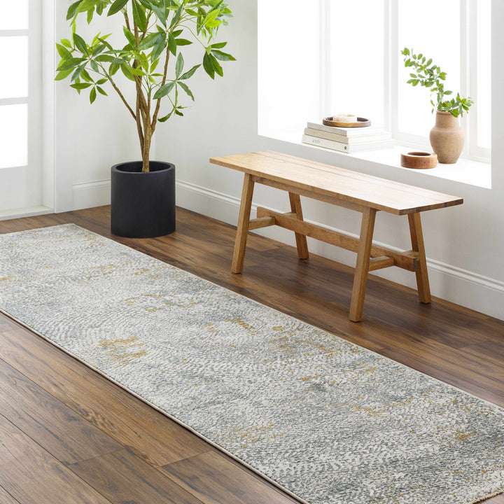 Fleur Modern Abstract Design Gray And Brown Rug