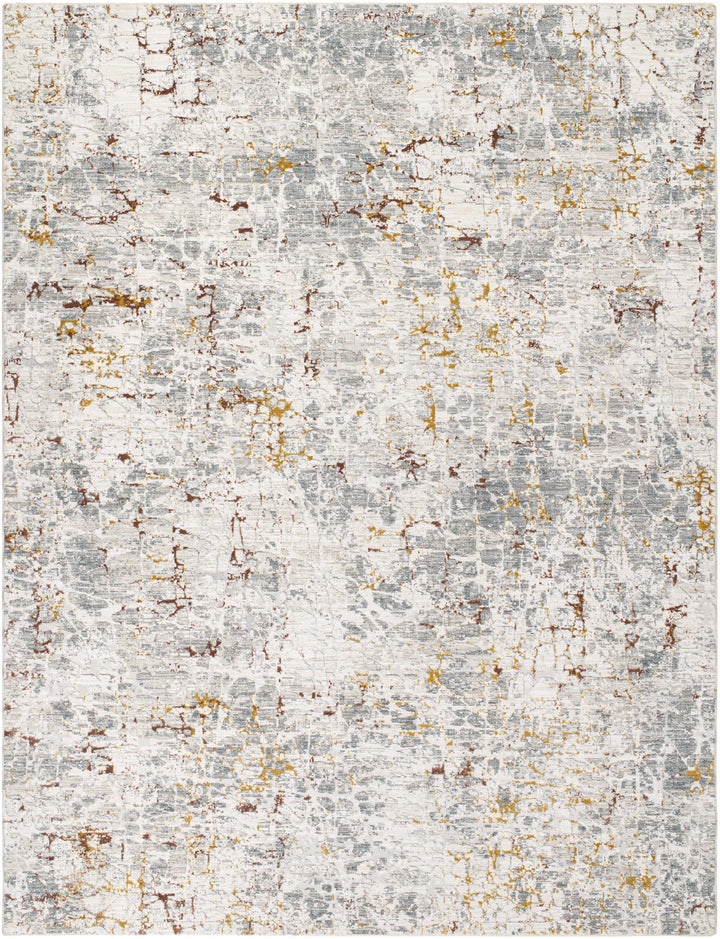 Kasim Gray Contemporary Abstract Design Rug
