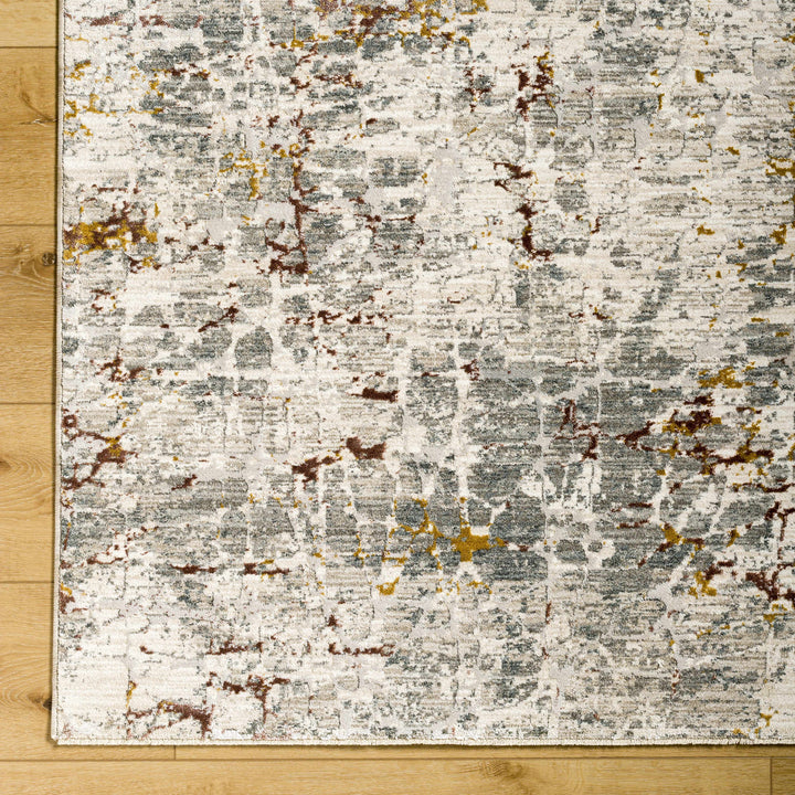 Kasim Gray Contemporary Abstract Design Rug