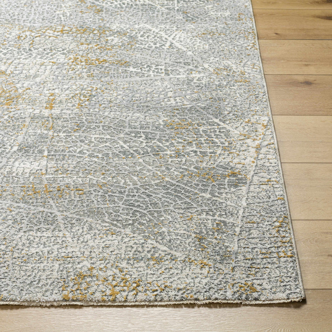 Mila Contemporary Abstract Design Gray Rug
