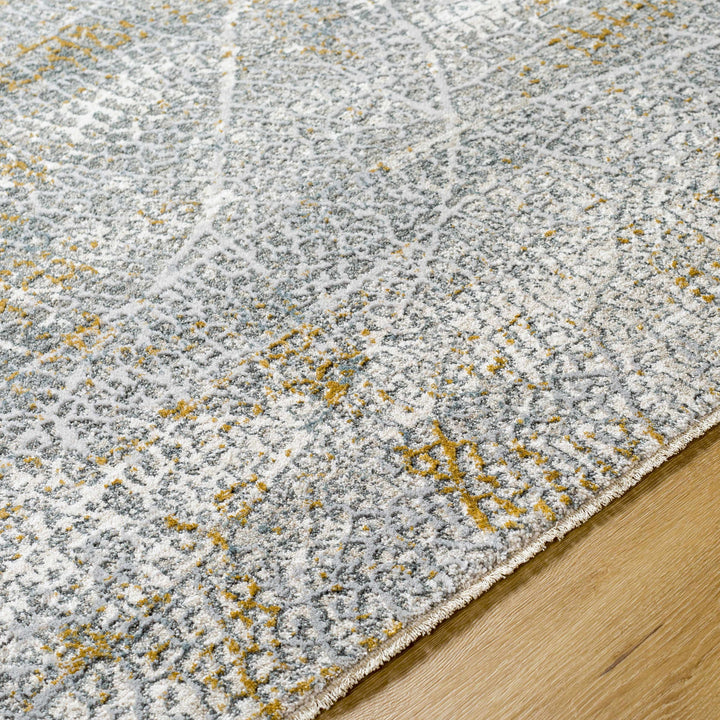 Mila Contemporary Abstract Design Gray Rug