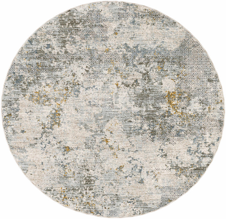 Pizi Modern Abstract Design Beige And Teal Rug