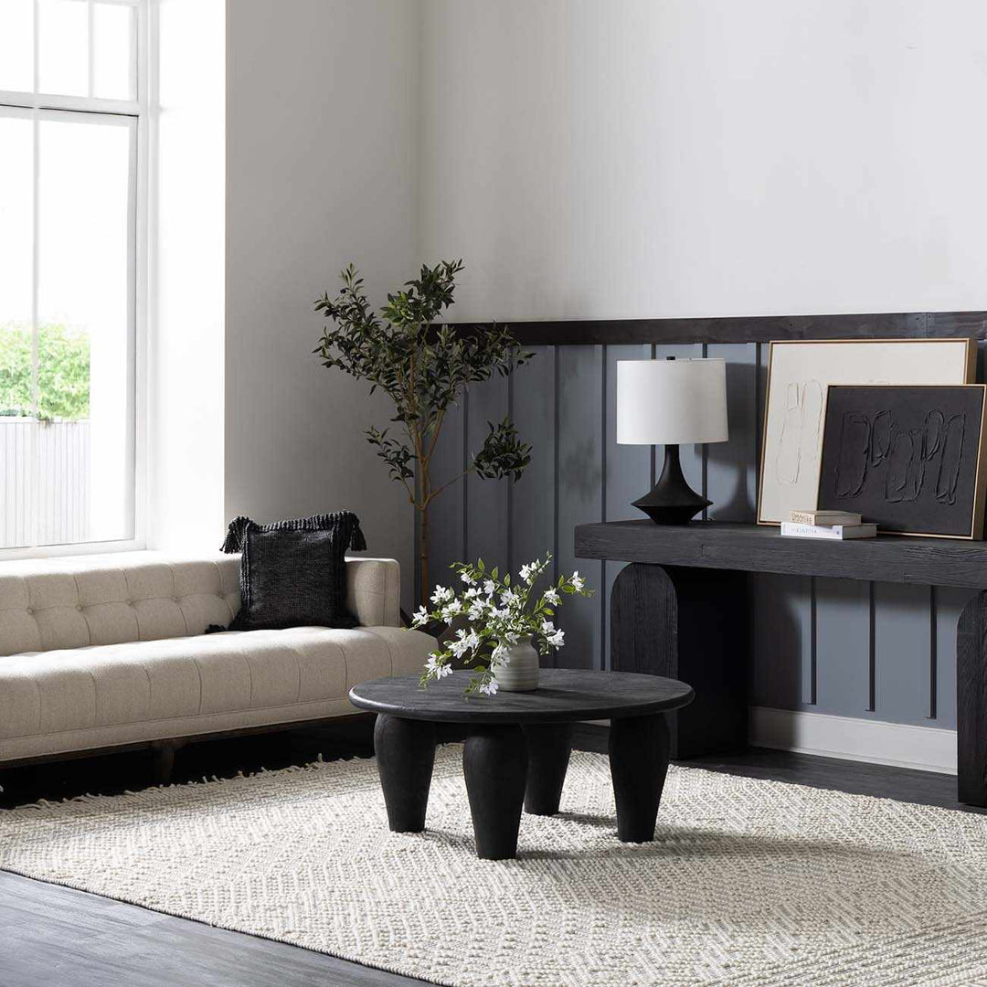 Sean Bohemian Style Ivory And Gray Hand Woven Wool Area Rug - The Rug Decor