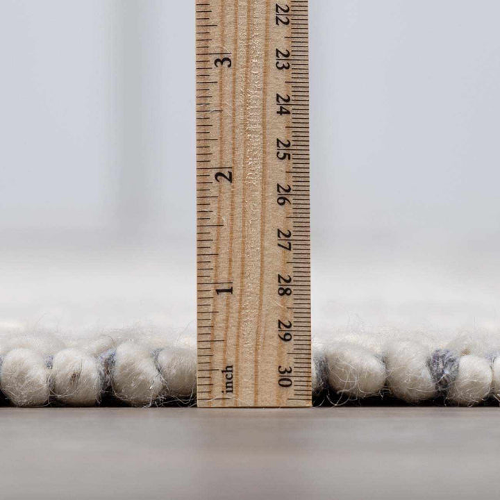 Sean Bohemian Style Ivory And Gray Hand Woven Wool Area Rug - The Rug Decor
