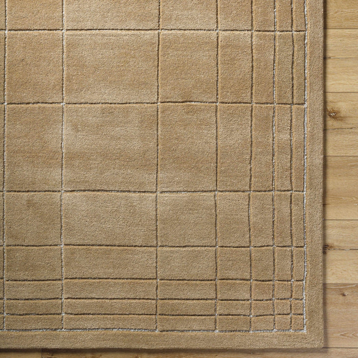 Sedna Modern Geometrical Brown Wool Rug - The Rug Decor