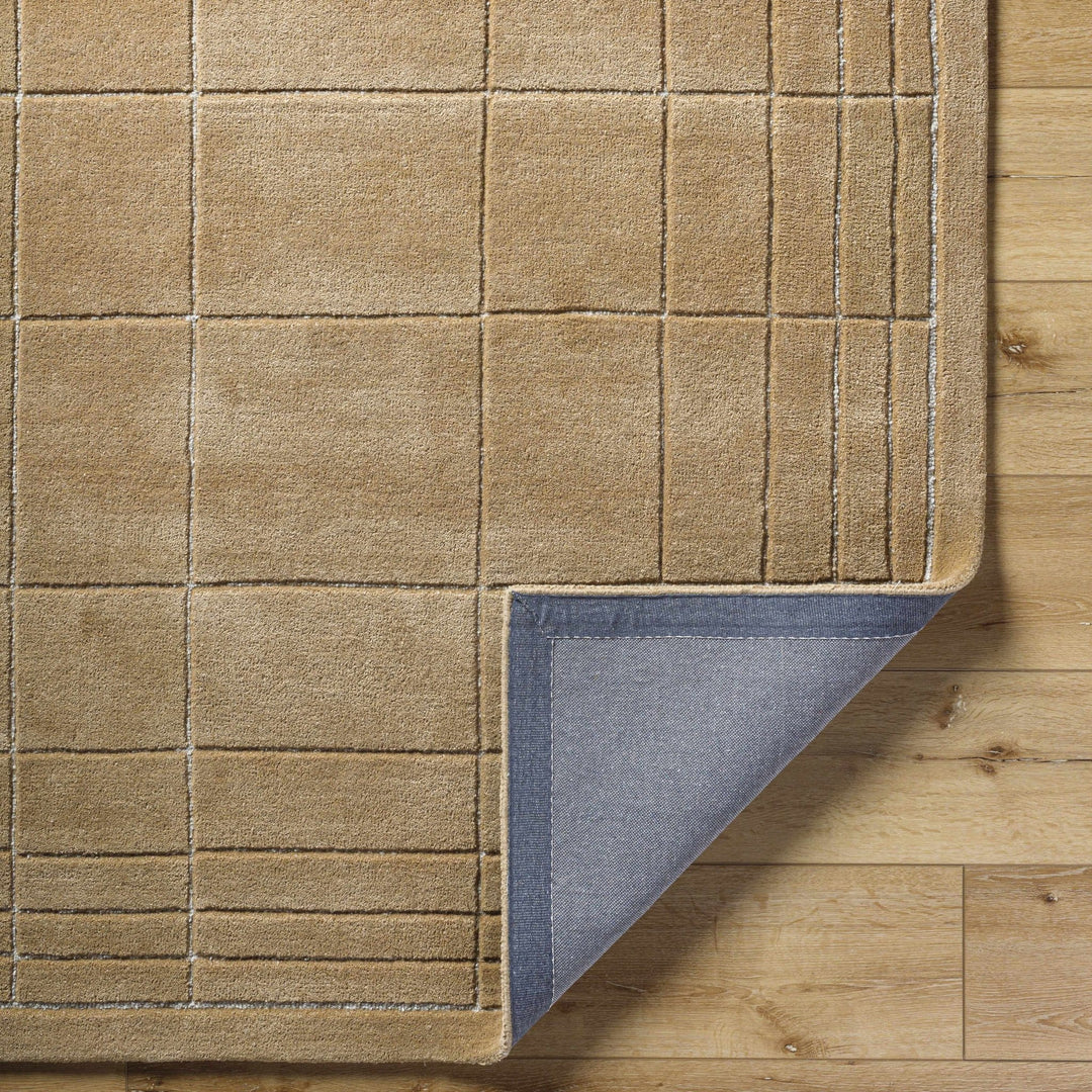 Sedna Modern Geometrical Brown Wool Rug - The Rug Decor