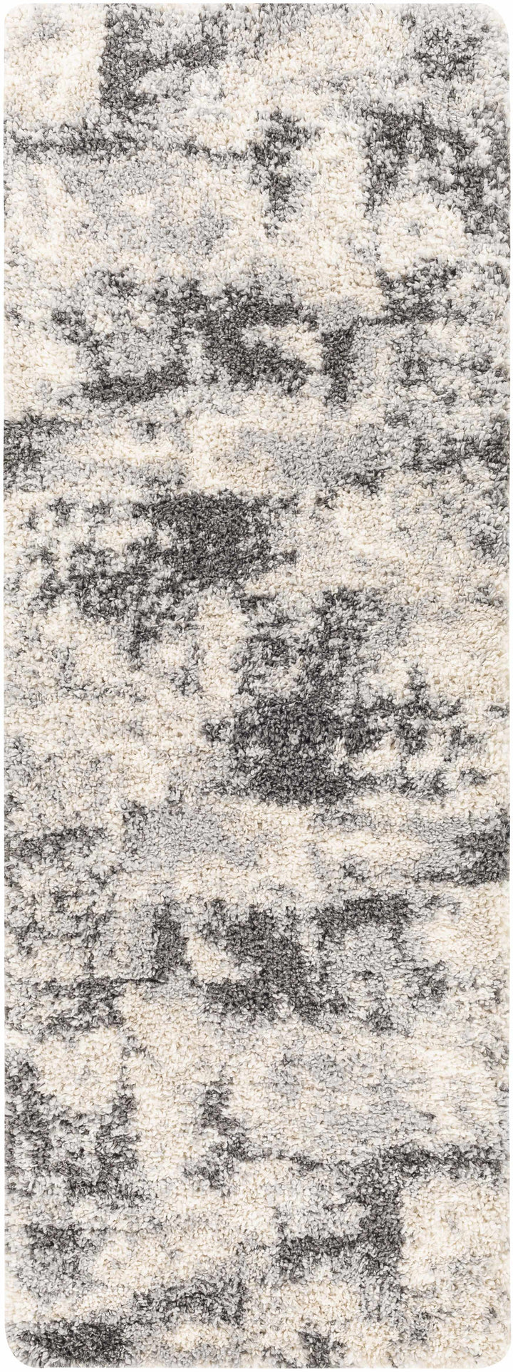 Selcuklu Modern Abstract Design Ivory And Charcoal Area Rug