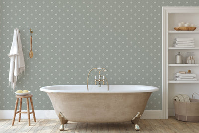 Self - adhesive Stirling Gray, Slate Gray and Beige Butterfly Printed Wallpaper - The Rug Decor