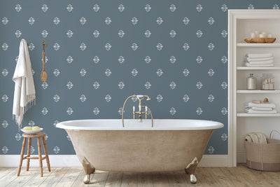 Self - adhesive Stirling Gray, Slate Gray and Beige Butterfly Printed Wallpaper - The Rug Decor