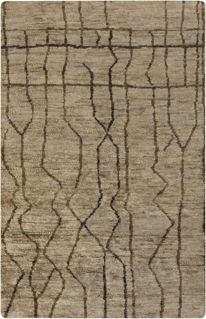 Semora Modern Style Brown Hand Knotted Jute Area Rug - The Rug Decor