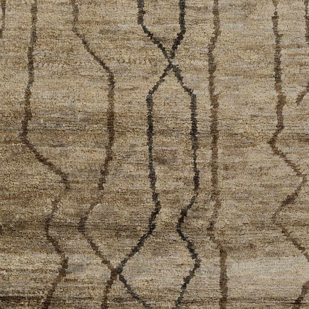 Semora Modern Style Brown Hand Knotted Jute Area Rug - The Rug Decor
