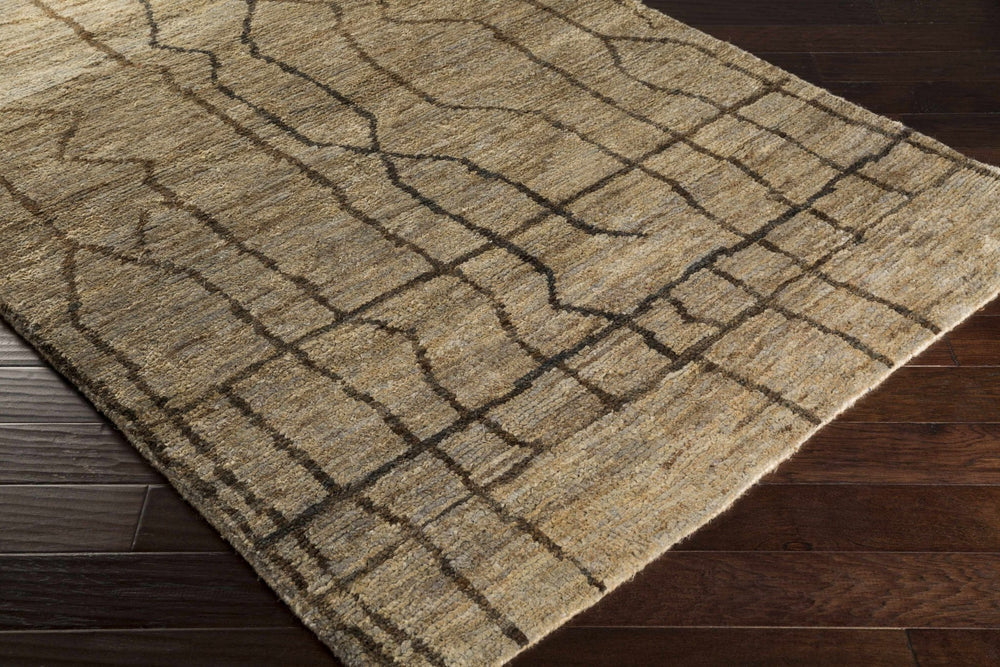 Semora Modern Style Brown Hand Knotted Jute Area Rug - The Rug Decor