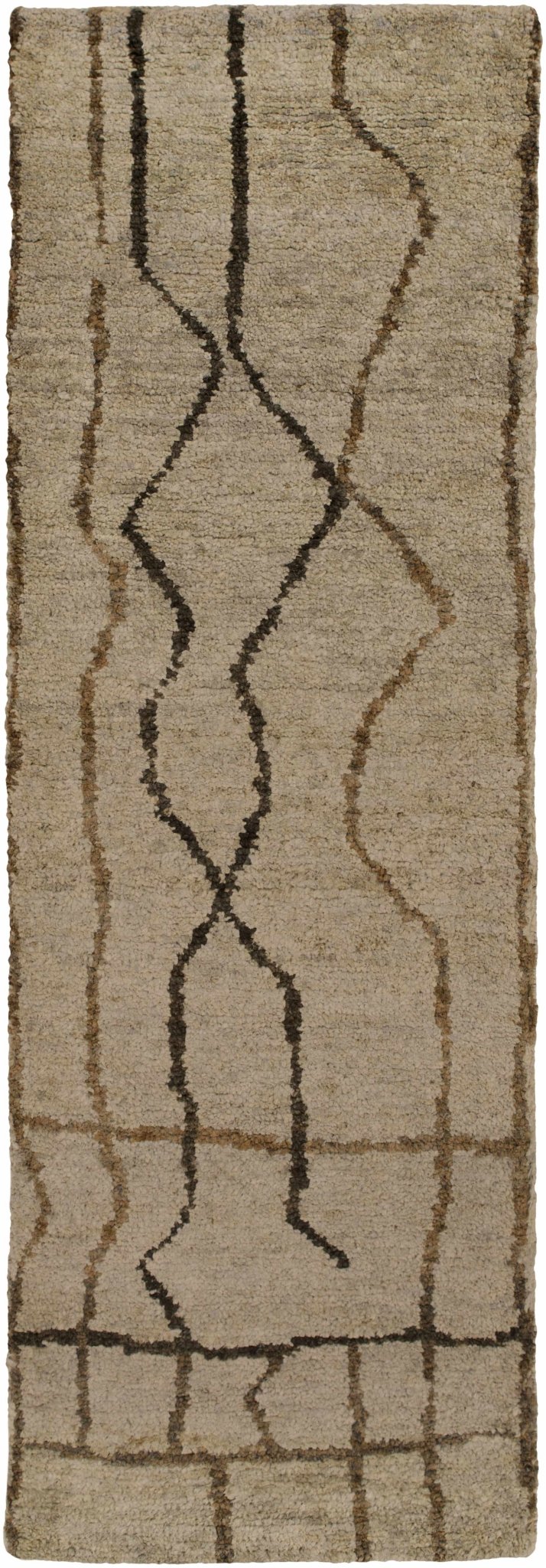 Semora Modern Style Brown Hand Knotted Jute Area Rug - The Rug Decor