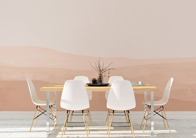 Serene Shades of Peach and Pink self - adhesive Wallpaper - The Rug Decor