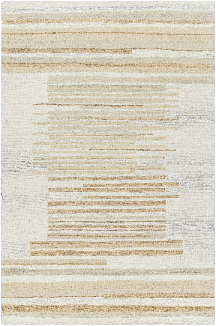 Seung Beige Contemporary Style Hand Tufted Wool Rug - The Rug Decor