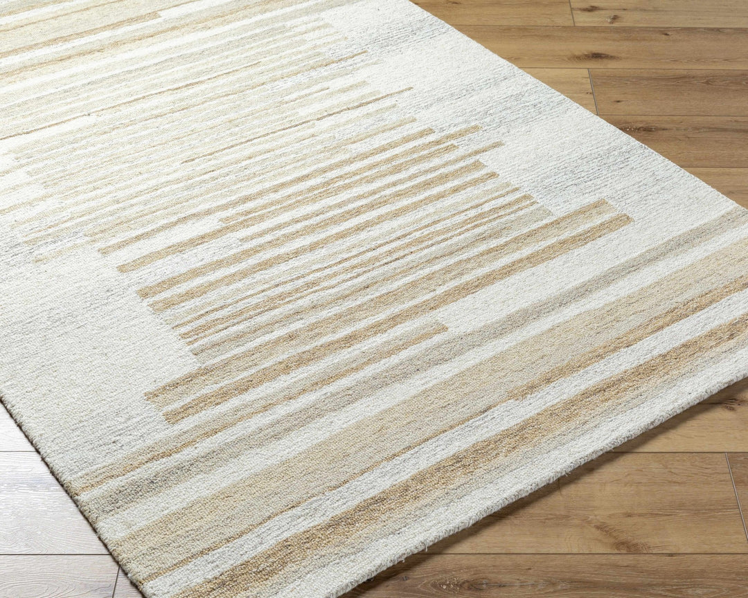 Seung Beige Contemporary Style Hand Tufted Wool Rug - The Rug Decor