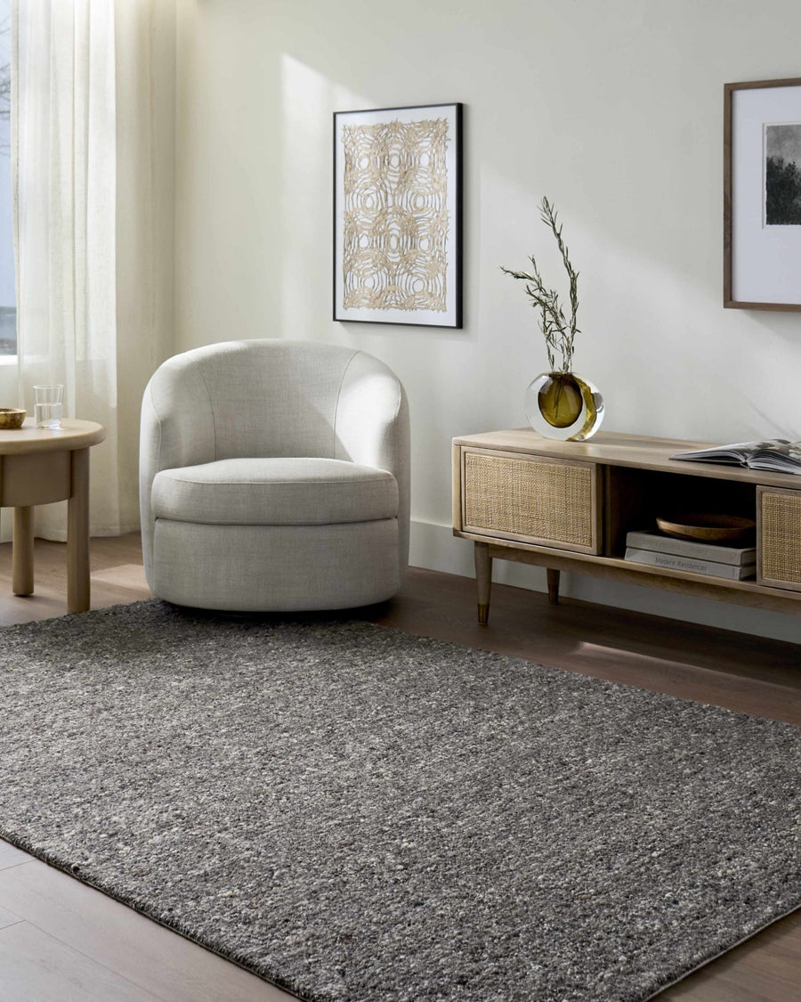 Sevan Contemporary Black Hand Tufted Wool Area Rug - The Rug Decor