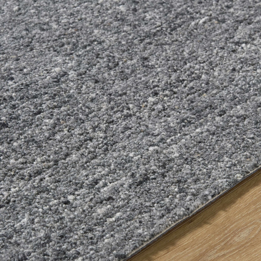 Sevan Contemporary Gray And Black Wool Area Rug - The Rug Decor