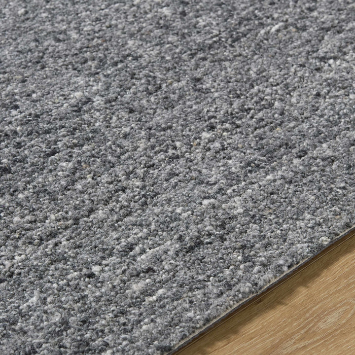 Sevan Contemporary Gray And Black Wool Area Rug - The Rug Decor