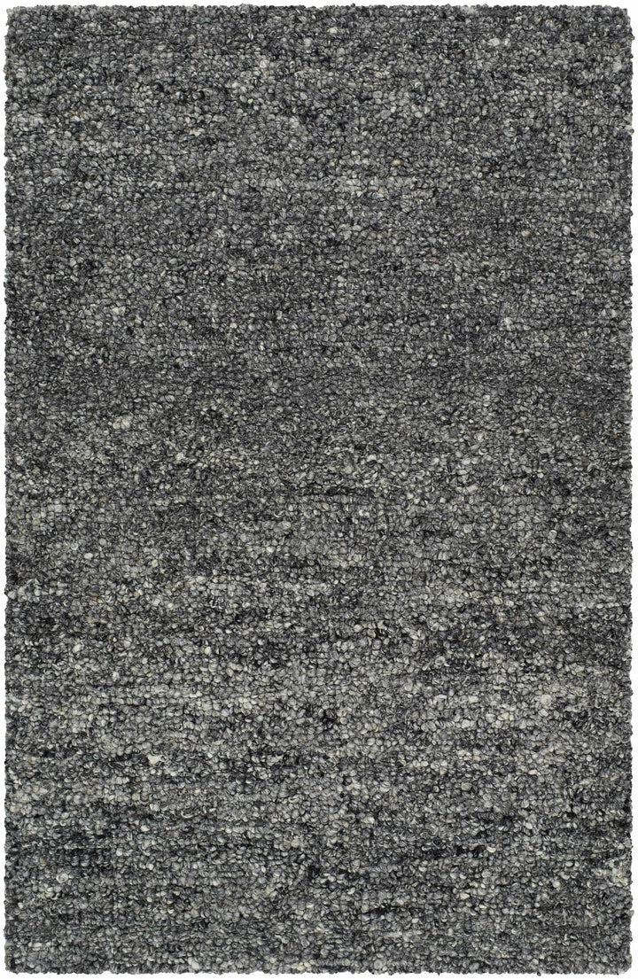 Sevan Contemporary Gray And Black Wool Area Rug - The Rug Decor