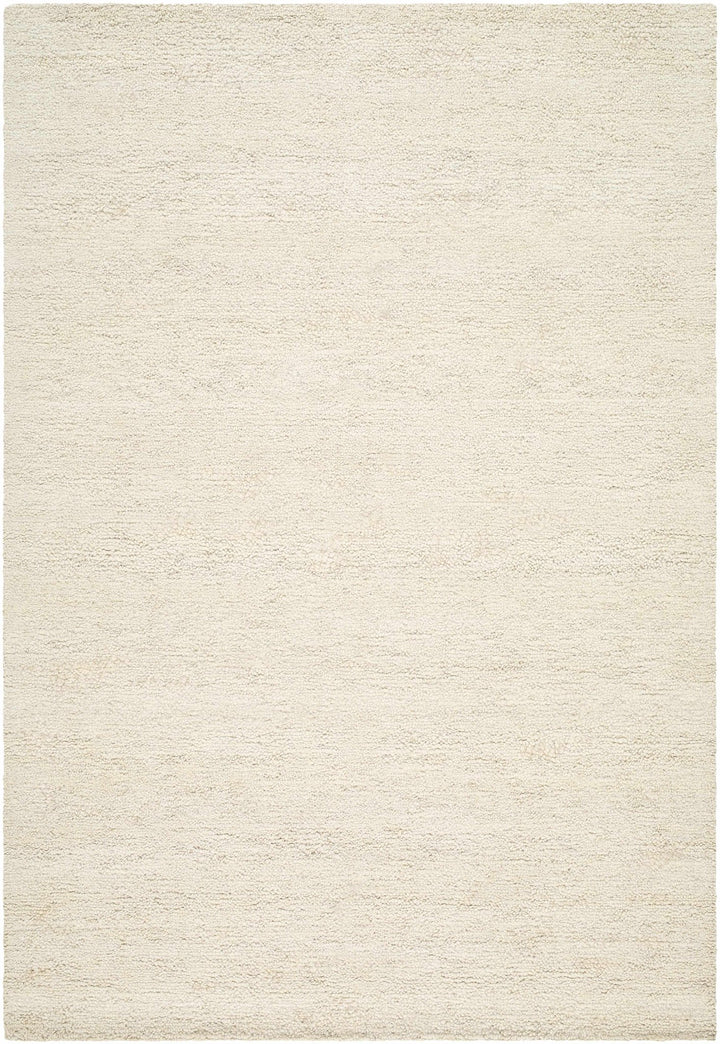 Sevan Modern Solid Design Ivory Hand Tufted Wool Rug - The Rug Decor