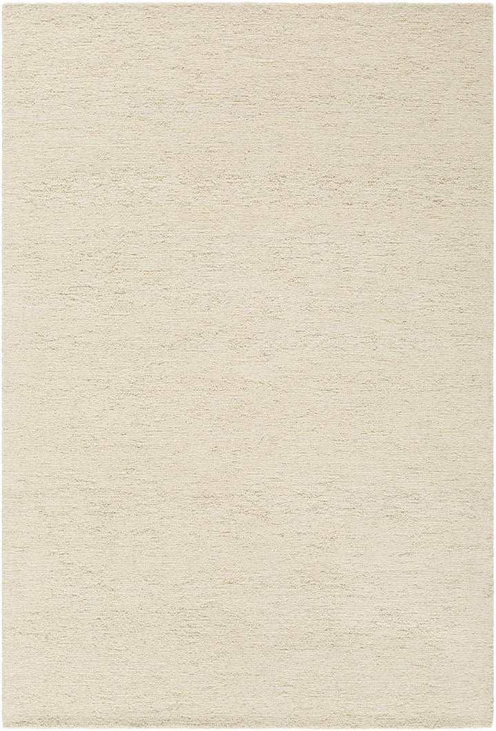 Sevan Modern Solid Design Ivory Hand Tufted Wool Rug - The Rug Decor