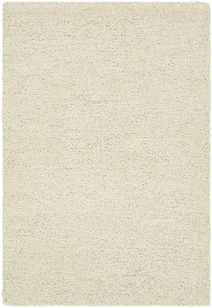 Sevan Modern Solid Design Ivory Hand Tufted Wool Rug - The Rug Decor