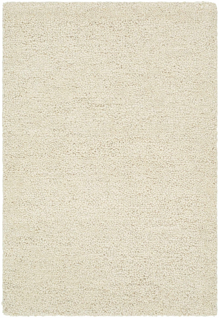 Sevan Modern Solid Design Ivory Hand Tufted Wool Rug - The Rug Decor